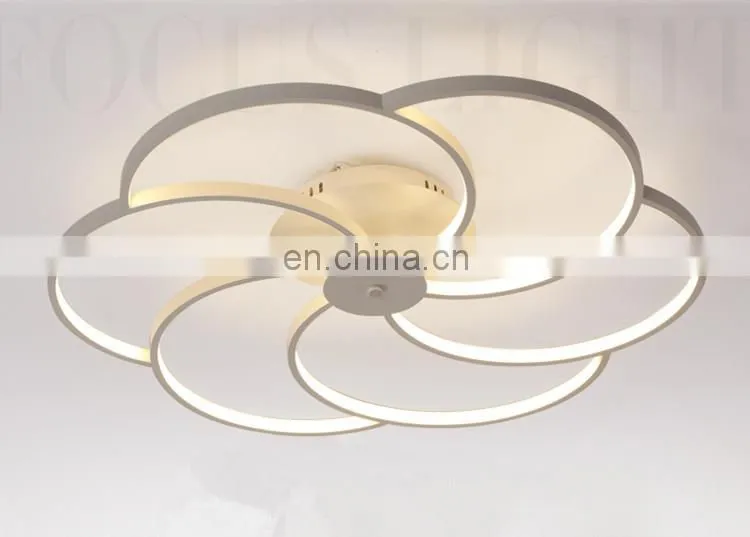 Ultra - thin simple modern living room lights led bedroom ceiling flower - shaped restaurant study lamps