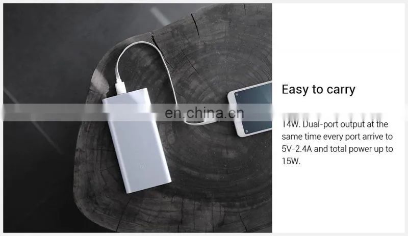 2020 Xiaomi Mi Power Bank 3 10000mAh USB Type C Two-Way 18W Quick Charging Powerbank External Battery Pack Portable Charger