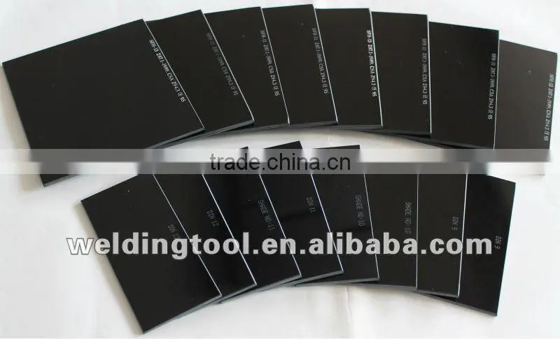 Welding Filter lens conforms to ANSI Z87.1 DIN 169 of the welding glass filter