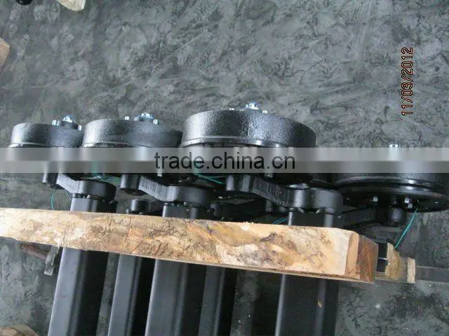 1.8t rubber torsion axle with mechanical brake