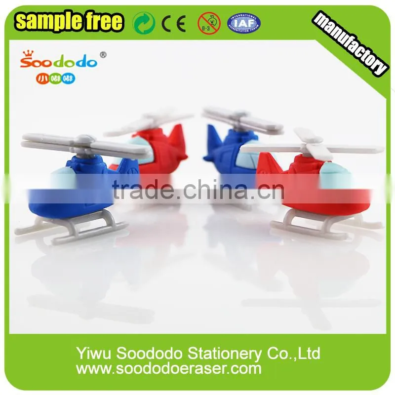 Mini Plane and Car Shaped Pencil Eraser
