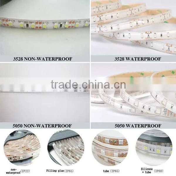 3528 SMD Single and Colorfull led strip plastic housing