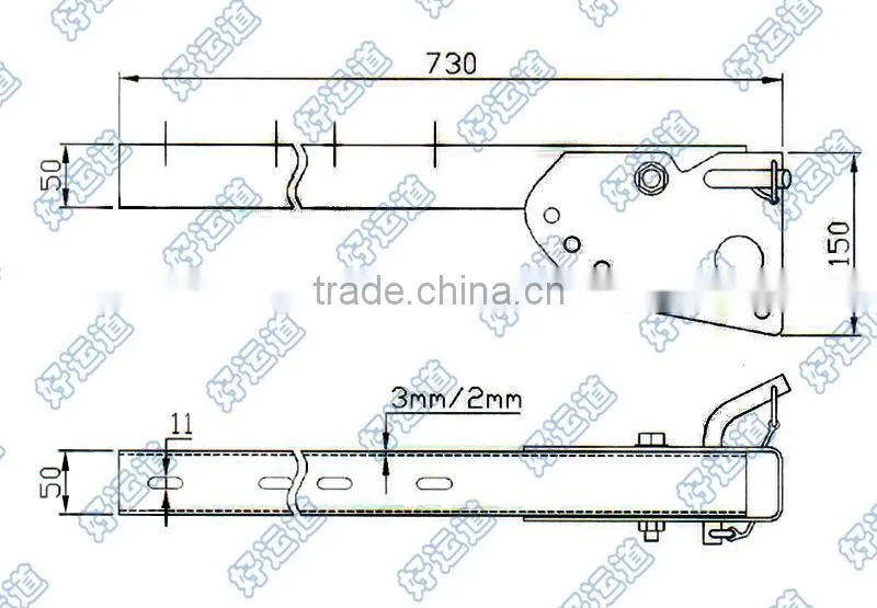 08410 Side guard bracket truck body side guard parts