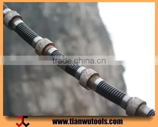Diamond tool parts spring wire saw for stone cutting
