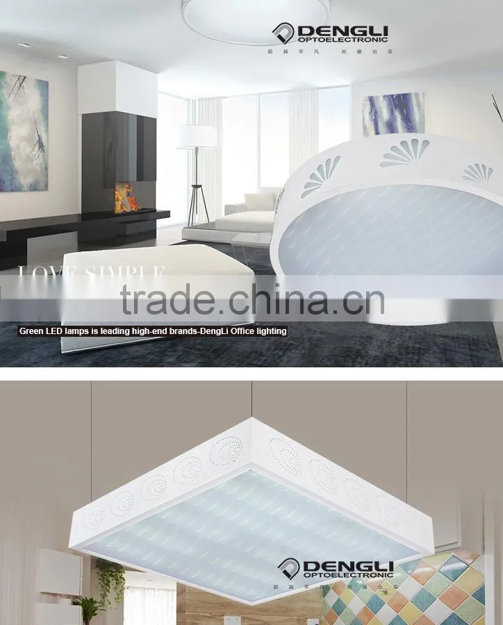 500*500 36W suspended surface mounted led ceiling light for reading
