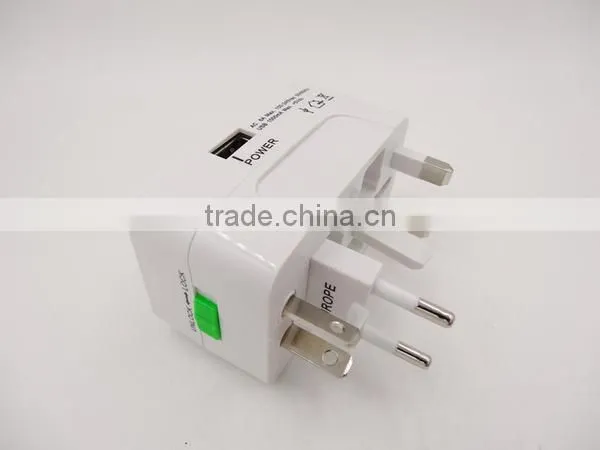 OEM best-Selling travel power adapter with 2 usb charger