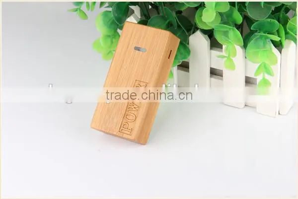 OEM bamboo case Samsung Huawei Xiaomi smart mobile portable power bank 2600mah~5200mah