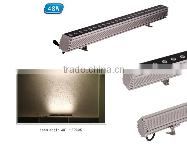 High Quality Outdoor IP65 DMX512 36W 24W RGB LED Rectangular Wall Washer