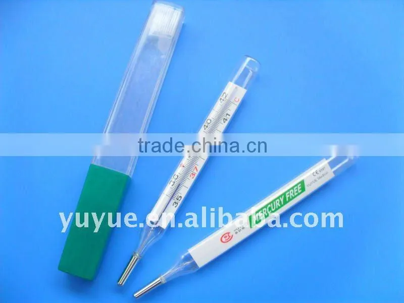 Mercury free clinical thermometer with mix of Guallium