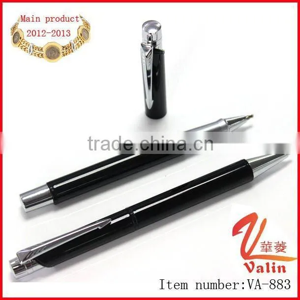 Fashion white corporate pens with logo