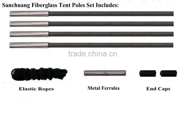 Highly Flexible and Strength Fiberglass Poles for Golf Alignment Stick and Tent Poles