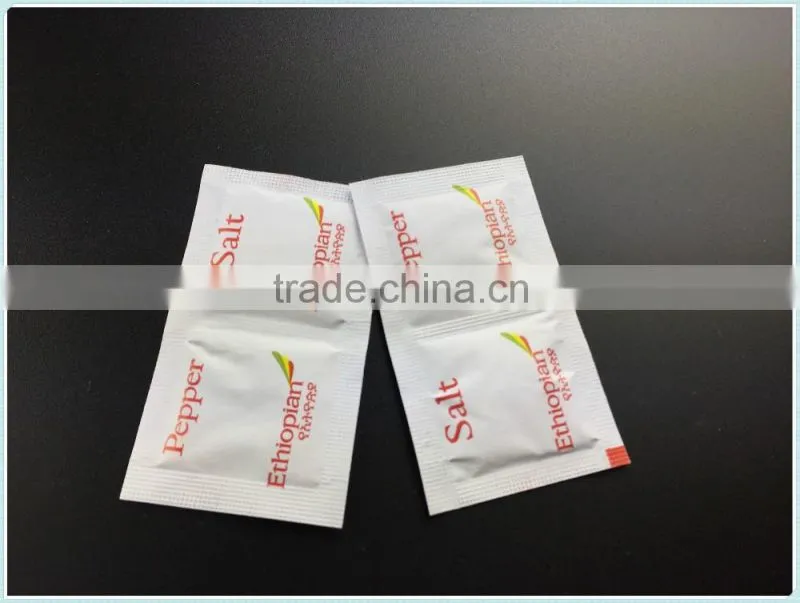 Available stock of salt and pepper sachet in twin pack /food grade