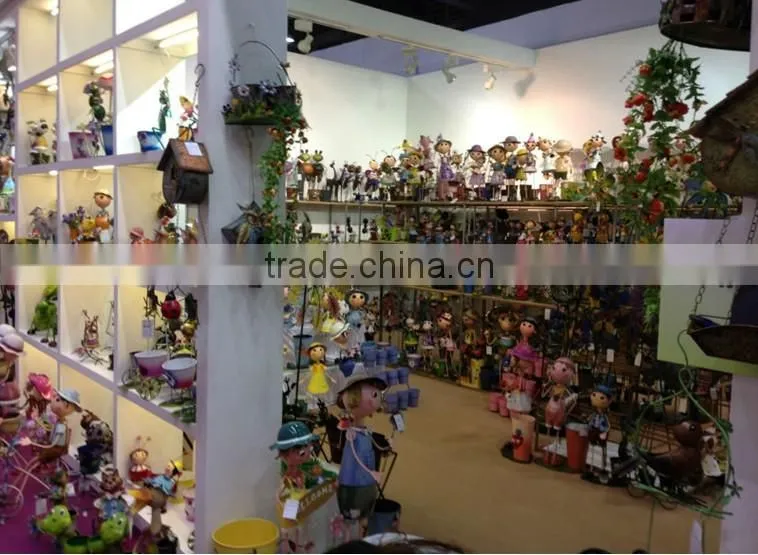 garden decoration cow type handmade dustbin