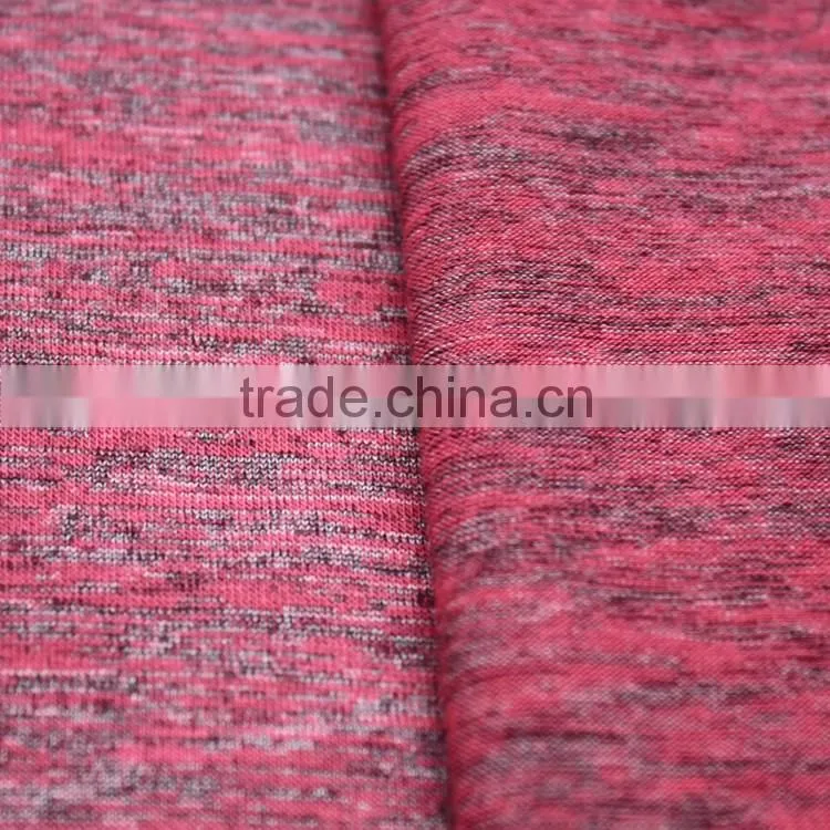 Knitted T/R blend polyester rayon spandex jersey fabric