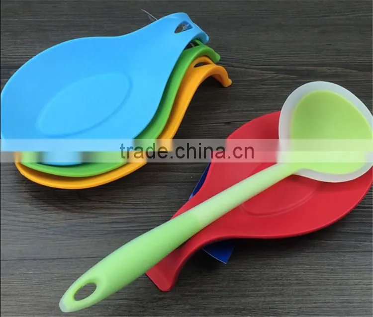 FDA silicone cook spoon rest spoon holder