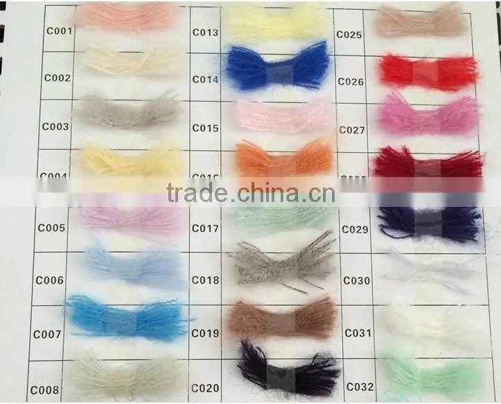 wool/acryic section dyed mohair fancy yarn for Hand Knititng Scraves