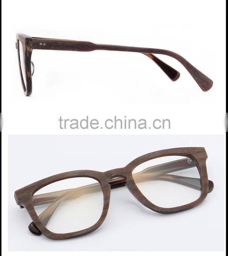 Custom Acetate Wood Eyewear Glasses Eyeglasses Spectacle Frames