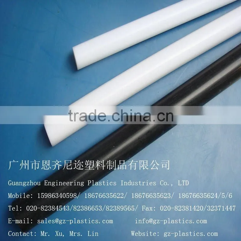 Extruded antistatic 100% virgin POM Delrin Polyacetal plastic white acetal rod