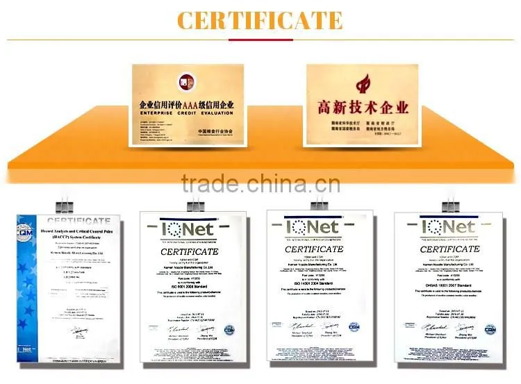 New products on china market chinese flavor hot dried noodles