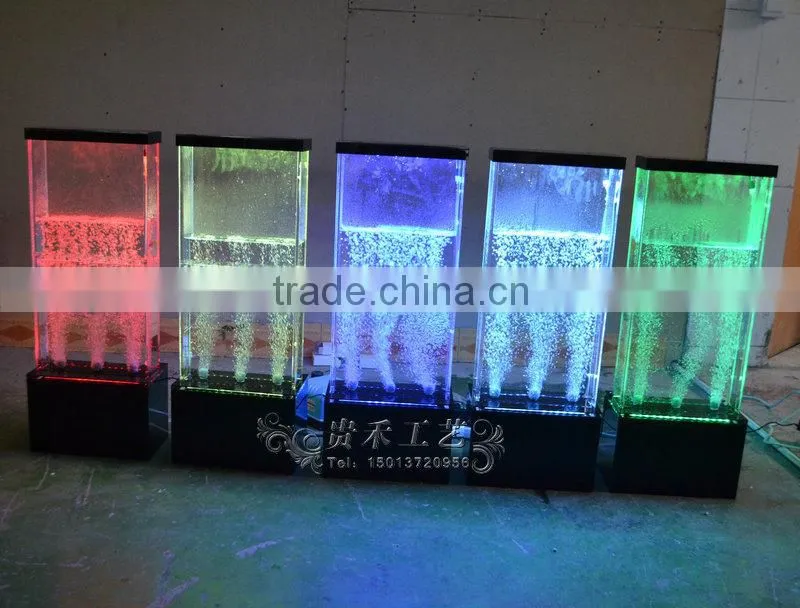 Fashion home decoration acrylic water screen with led