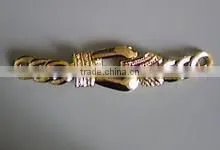 Fashion metal designer gold plate belt buckles