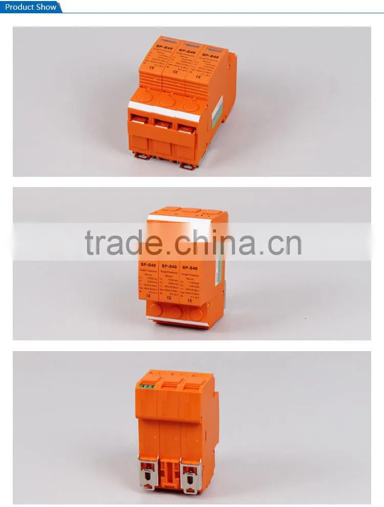 SAIP/SAIPWELL 3 Poles 1000VDC/20KA IP65 Plastic Electrical Lightning Connector