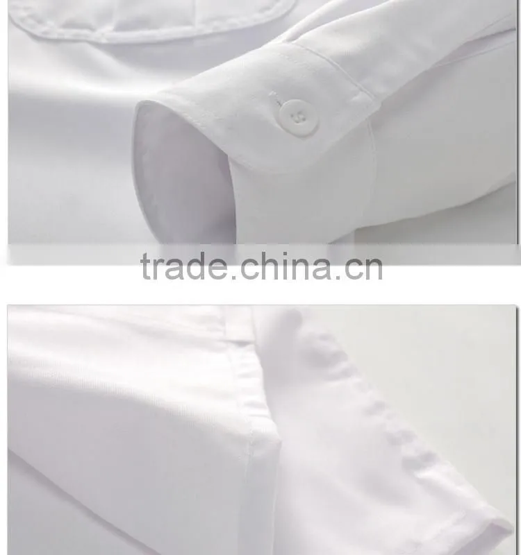 Top quality white security guard uniform shirts cheap price