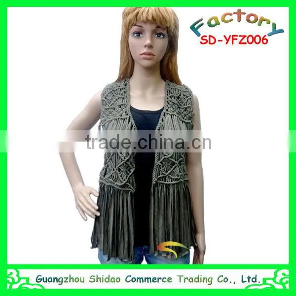 New Fashion Womens Ladies Embroidery Lace Crochet Sleeveless Shirt Casual Blouse Tops