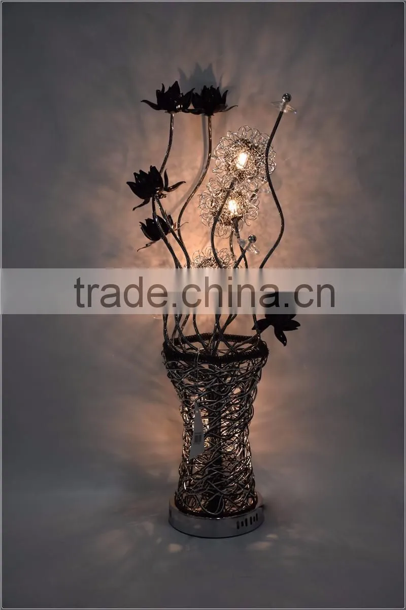 indoor decoration aluminum led table lamp wire lamp fashionable design