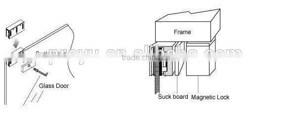 PROYU Indicator Lights Gates 280kg Magnetic Electric Locks
