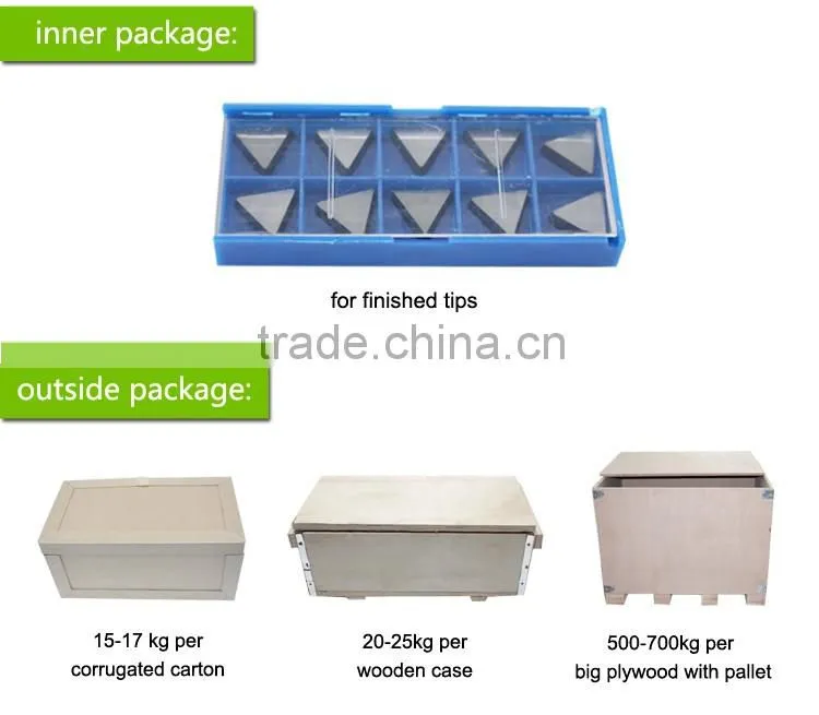 YG6/p30 tungsten carbide brazed tips, lathe tips with silver and golden color
