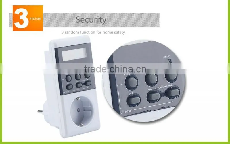 single phase lamp hour electrical timer, digital day event electrical timer switch outlet