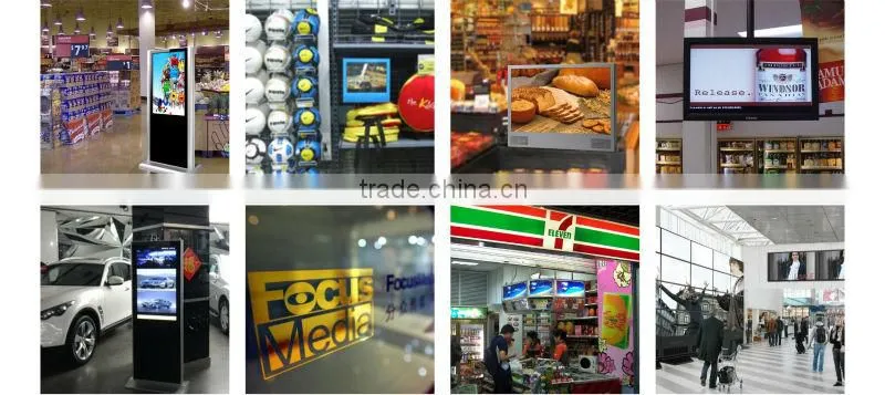 Flexible indoor 15 inch 1080P HD open frame LCD digital signage/advertising monitor/display