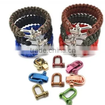 2016 new woven method bright colors suvival paracord bracelet