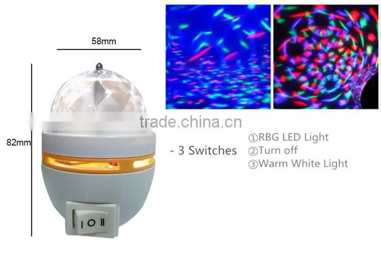 Day Off- Night on Light Sensor, Home Party Disco Light USB LED Night Light