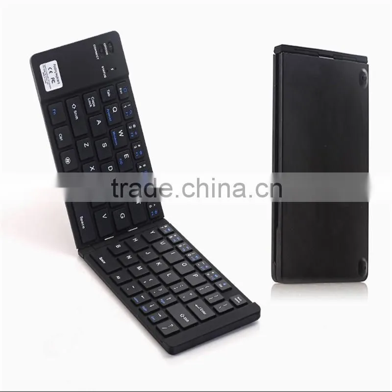 Universal Foldable Bluetooth Keyboard Slim Wireless Keyboard Compatible with Bluetooth-Enabled Tablet Devices & Smartphones