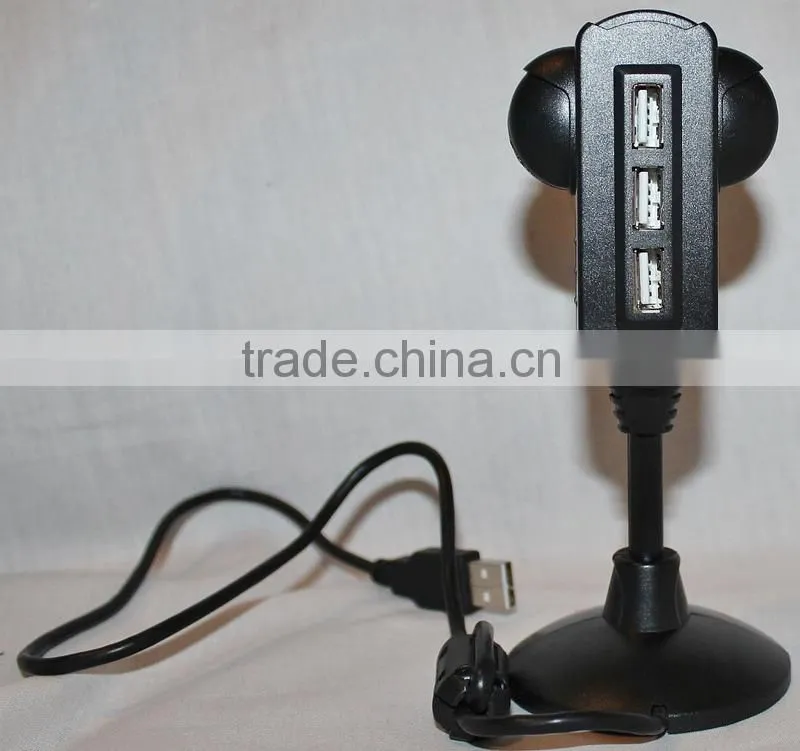 Desktop Traffic Light USB Hub, with 3 USB 2.0 ports, lights powered by USB