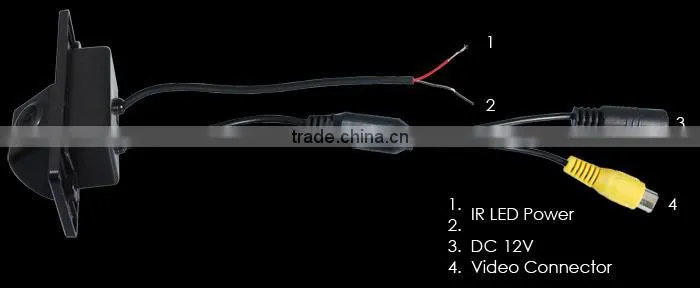 Car Backup Camera CMOS Wide Angle Rearview Camera Waterproof for PASSAT