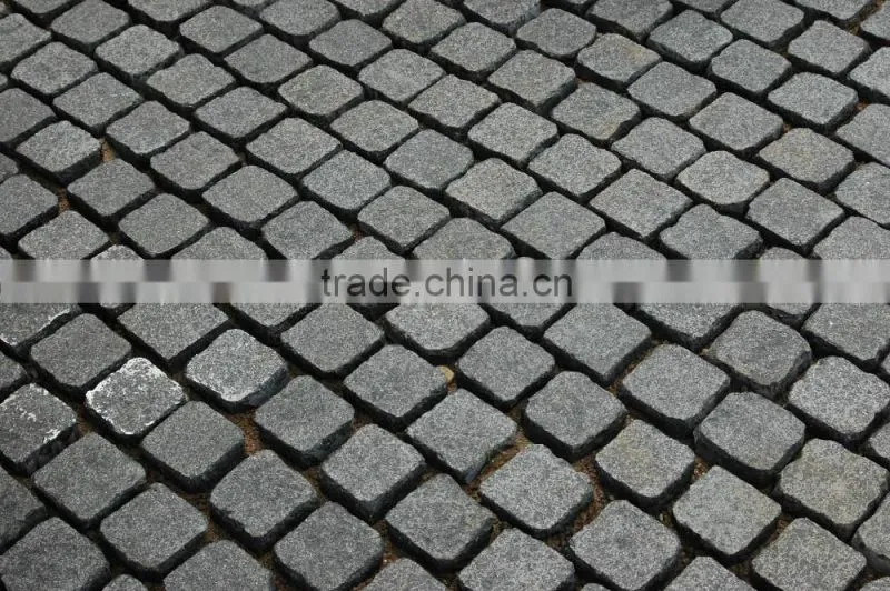 black basalt paving stone G684 tumbling
