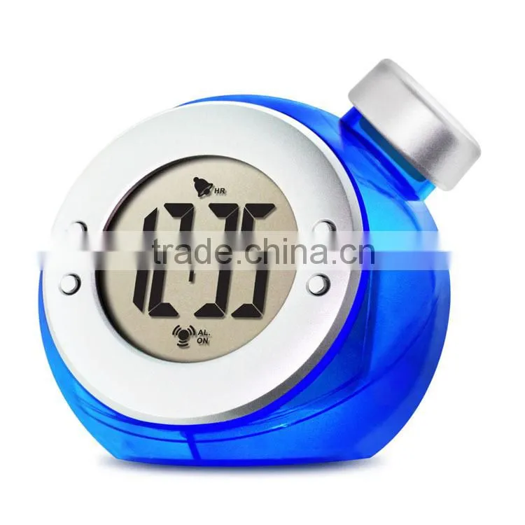 2015 New Product No Battery Fancy Digital Alarm Clock,Eco-friendly Cow Water Power Clock