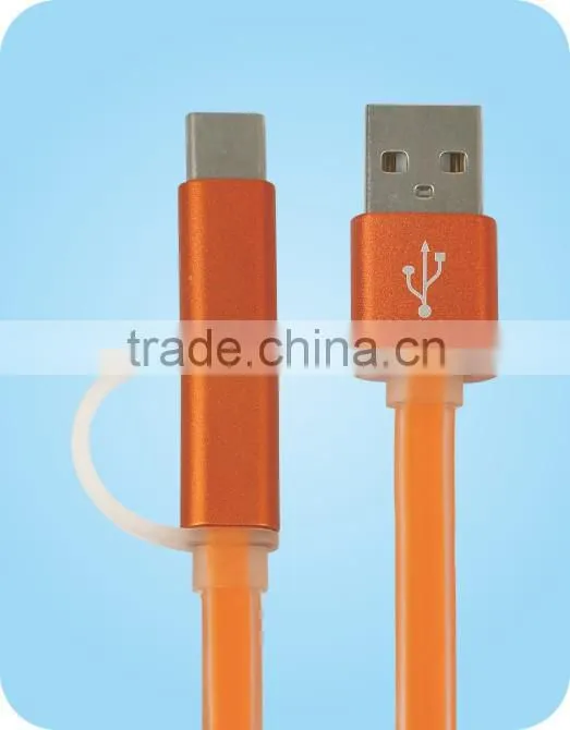 Micro USB Flat cable with OTG for Huawei Samsung Mobile Phone
