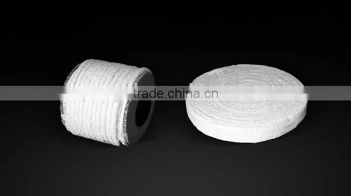 ceramic fiber round braided rope with glass fiber