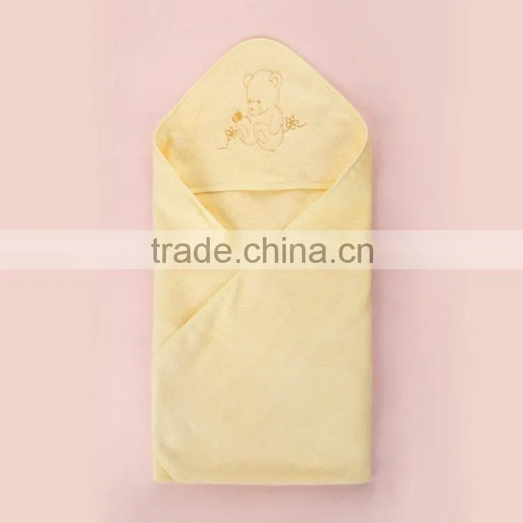 China supply wholesale hooded baby towel with 100% bamboo