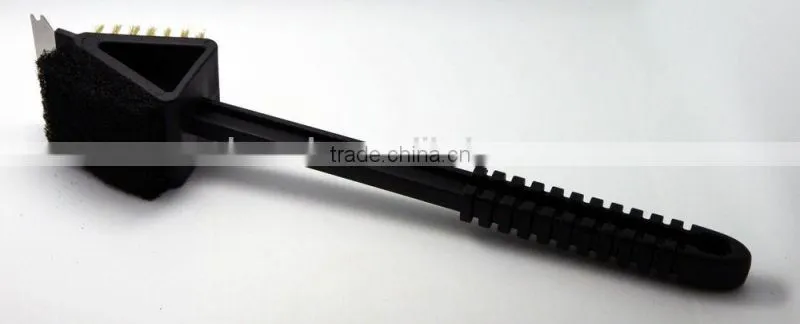 2 Way Barbecue Bbq Grill Cleaning Scraping Brass Brush Tool Wholesale