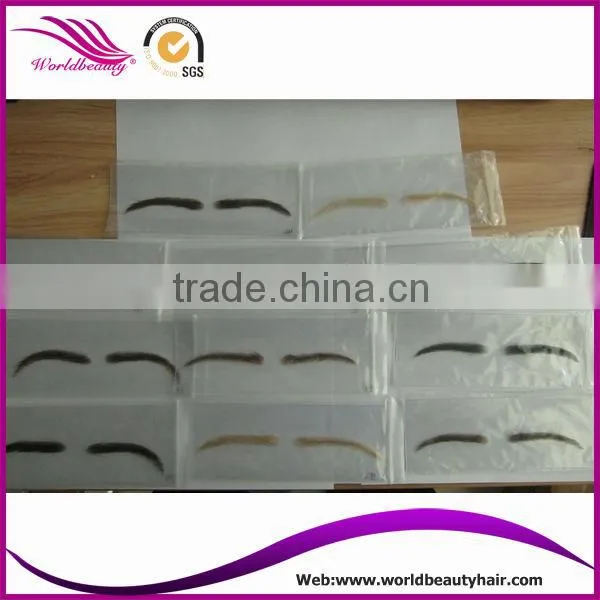 Natural human hair lace eyebrow wig