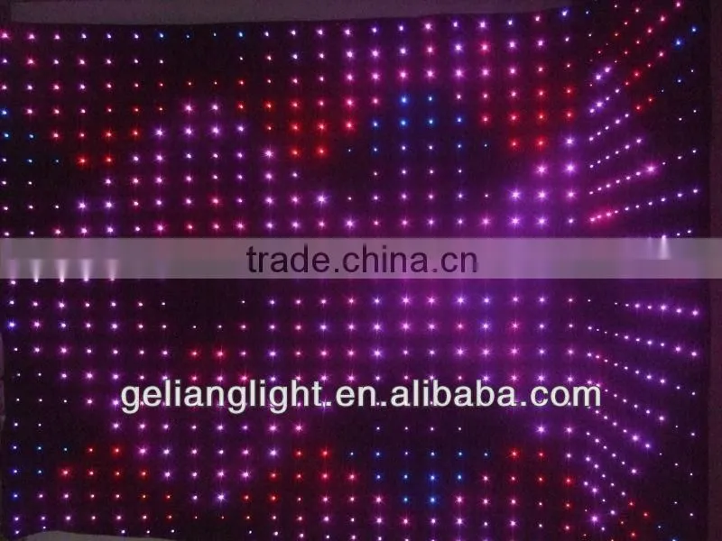 High Quality fireproof curtain / Flexible soft led decoration curtain