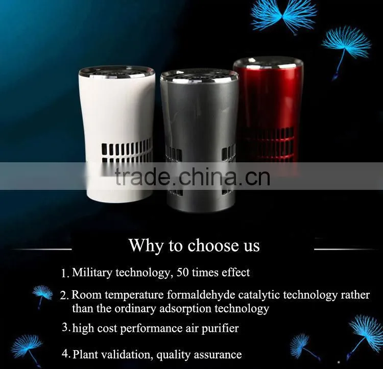 Fashionable Car Air Purifier (Anion and Ozone) portable ozone generator air purifier