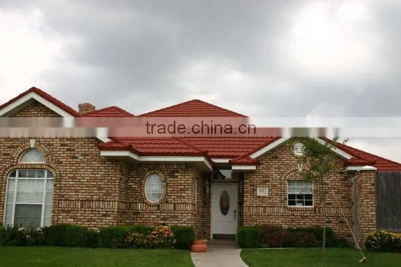 High quality best price stone coated metal roof tile Type and Synthetic Resin