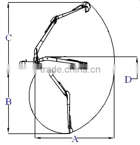 Long reach excavator boom