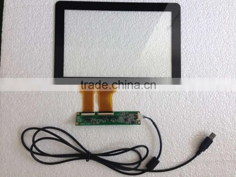 Factory price PCAP USB controller 10.1inch capacitive touch screen raspberry pi,PCAP panel screen touch screen with water pooof
